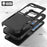 For Samsung Galaxy Z Flip5 5G Dual Layer Protection PC+TPU Cover Anti-Fall Phone Case - Black - 2