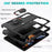 Shockproof Case for Samsung Galaxy Z Fold5 5G Ring Kickstand Cover PC+TPU Hybrid Phone Case - Black - 3