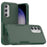 PC+TPU Phone Case for Samsung Galaxy S23 FE Protective Cover Anti-Scratch Phone Case - Dark Green - 1
