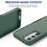 PC+TPU Phone Case for Samsung Galaxy S23 FE Protective Cover Anti-Scratch Phone Case - Dark Green - 3