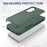 PC+TPU Phone Case for Samsung Galaxy S23 FE Protective Cover Anti-Scratch Phone Case - Dark Green - 4