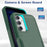 PC+TPU Phone Case for Samsung Galaxy S23 FE Protective Cover Anti-Scratch Phone Case - Dark Green - 5