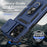 For iPhone 15 Pro Max Slide Camera Protector Phone Case Metal Ring Kickstand Anti-scratch PC + TPU Cover - Blue - 7