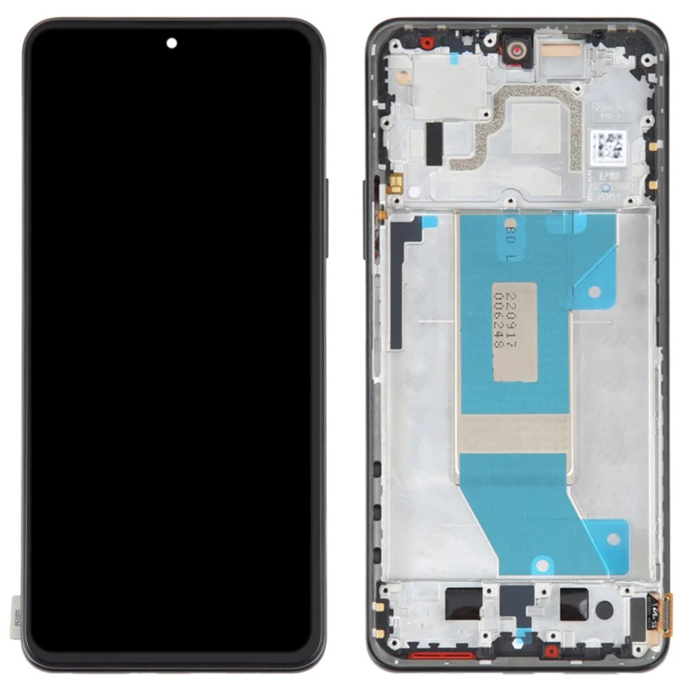 For Xiaomi Redmi K50 / K50 Pro Grade C LCD Screen and Digitizer Assembly + Frame (TFT Technology) (without Logo) - Black - 1
