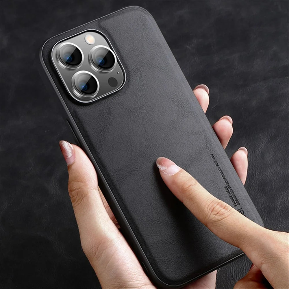 X-LEVEL Bojue-3 Series For iPhone 15 Pro Max PU Leather+TPU Phone Cover Anti-fall Back Case - Brown - 5