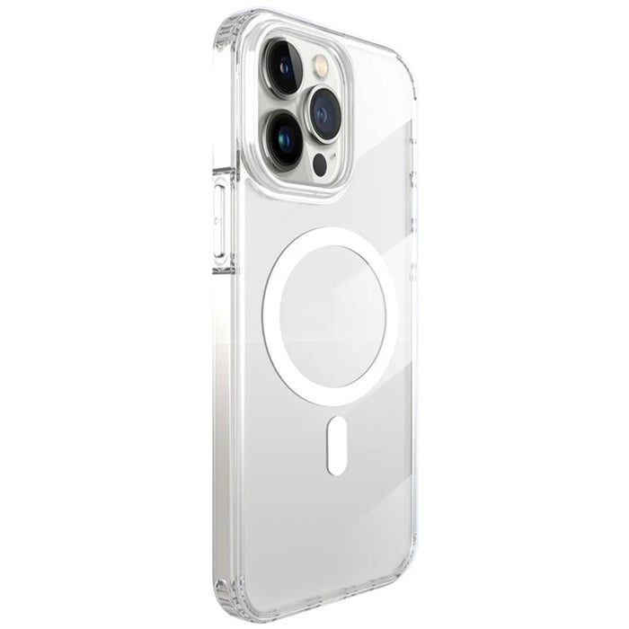 X-LEVEL Crystal Clear Series Anti-Drop Phone Case for iPhone 15 Pro Case Compatible with MagSafe TPU+PC Cover - Transparent - 1