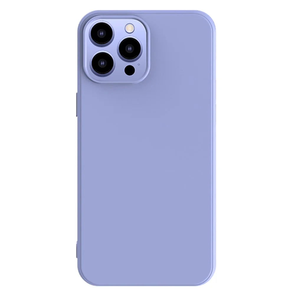 X-LEVEL For iPhone 15 Pro Max Anti-drop TPU Phone Case Liquid Silicone Texture Protection Cover - Purple - 1
