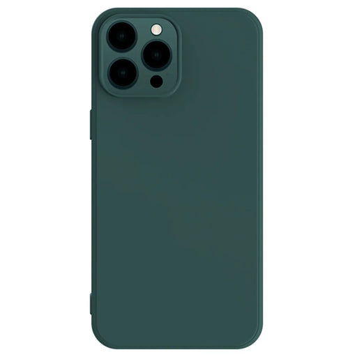 X-LEVEL For iPhone 15 Pro Soft TPU Phone Case Liquid Silicone Texture Shockproof Cover - Midnight Green - 1
