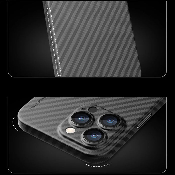 X-LEVEL For iPhone 15 Pro Max Carbon Fiber Texture Hard PC Back Case Ultra Thin Anti-drop Phone Cover - 7