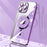 X-LEVEL For iPhone 15 Pro Max Electroplating TPU Case Compatible with MagSafe Transparent Phone Cover - Purple - 1