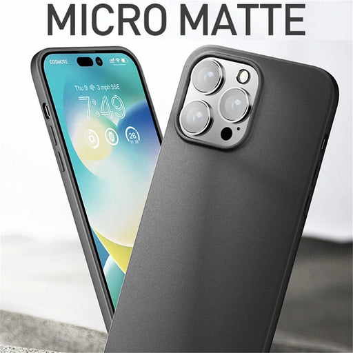 X-LEVEL Guardian Series For iPhone 15 Pro Matte Phone Case Flexible TPU Drop-proof Cover - Black - 2