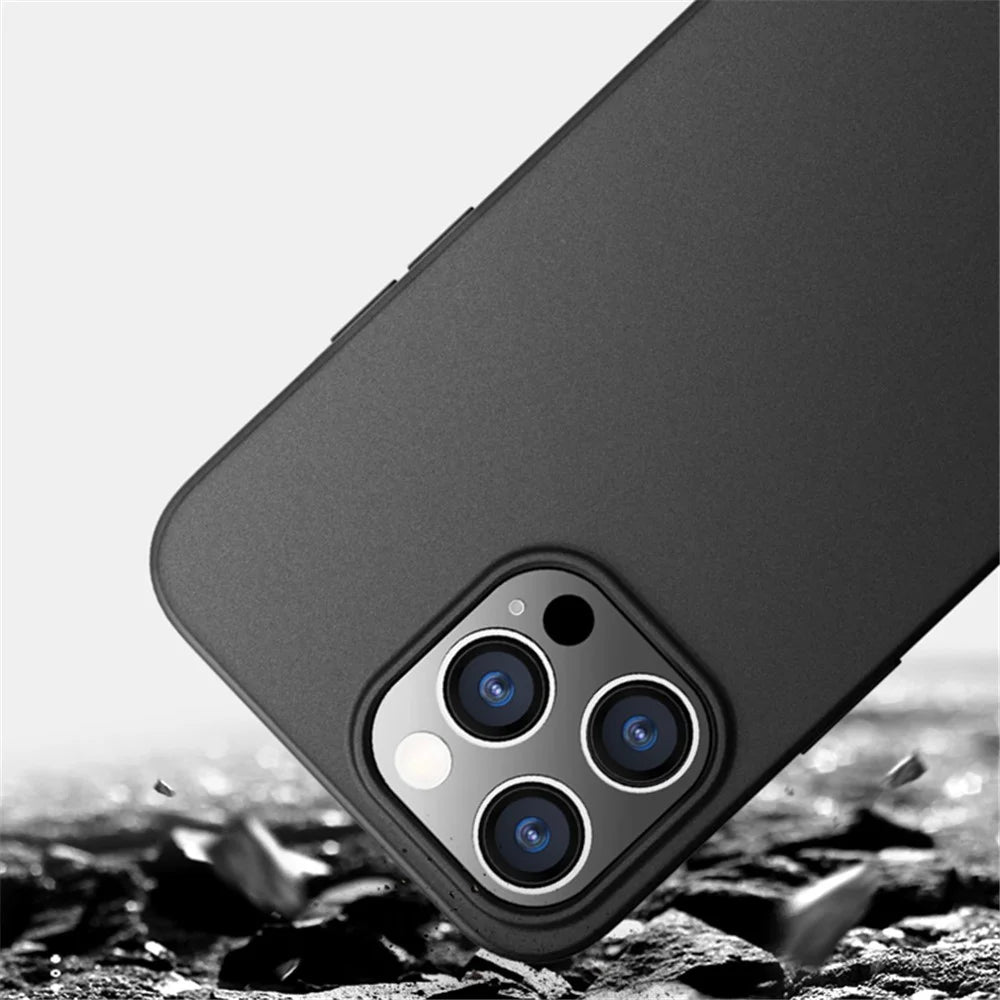 X-LEVEL Guardian Series For iPhone 15 Pro Matte Phone Case Flexible TPU Drop-proof Cover - Black - 4