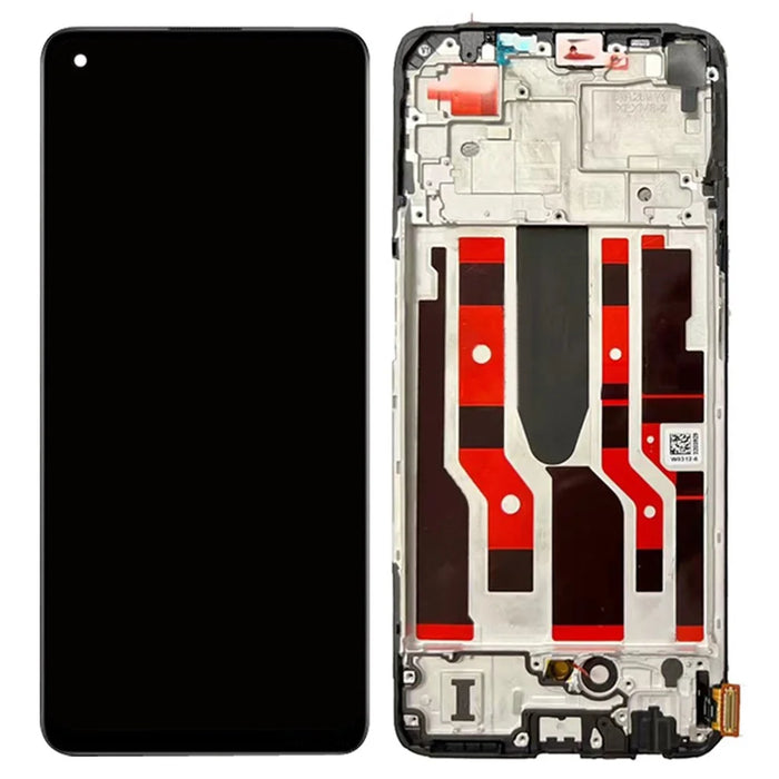 For Oppo Reno8 Lite 5G OEM Grade S AMOLED Screen and Digitizer Assembly + Frame Part (without Logo) - 1