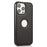 PU+TPU Phone Case for iPhone 15 Pro Max Shockproof Slim Case Anti-Drop Logo View Phone Cover - Black - 2