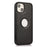 Shockproof Case for iPhone 15 Slim PU+TPU Phone Shell Anti-Fall Logo View Phone Cover - Black - 2