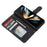 For Samsung Galaxy Z Fold5 5G PU Leather+PC Wallet Phone Case Stand Skin-touch Protective Cover - Black - 7
