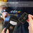 For iPhone 15 Plus Phone Shell Kickstand PU Leather Coated TPU Phone Cover Card Holder Case - Black - 6