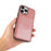 For iPhone 15 Pro Max Drop-proof Phone Case PU Leather + TPU Card Holder Kickstand Back Cover - Rose Gold - 5