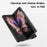 For Samsung Galaxy Z Fold5 5G Tempered Glass Phone Case Gradient Color PC+TPU Protective Cover - Gradient Rose - 3