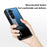 For Samsung Galaxy Z Fold5 5G Tempered Glass Phone Case Gradient Color PC+TPU Protective Cover - Gradient Rose - 5