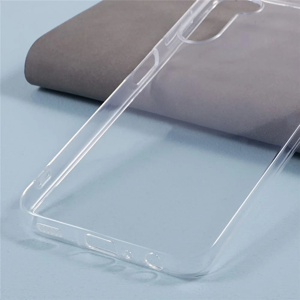 For Samsung Galaxy A25 5G (Global) (161.0 x 76.5 x 8.3mm) Super Slim TPU Phone Cover HD Clear Cell Phone Case (Big Rear Lens Cutout Hole) - 6