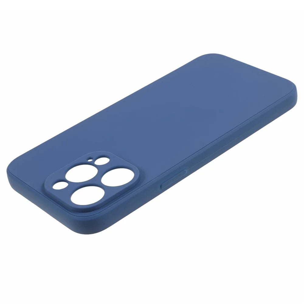 Precise Cutout Phone Case for iPhone 15 Pro Max , Straight Edge Soft TPU Anti-drop Cover - Sapphire - 6