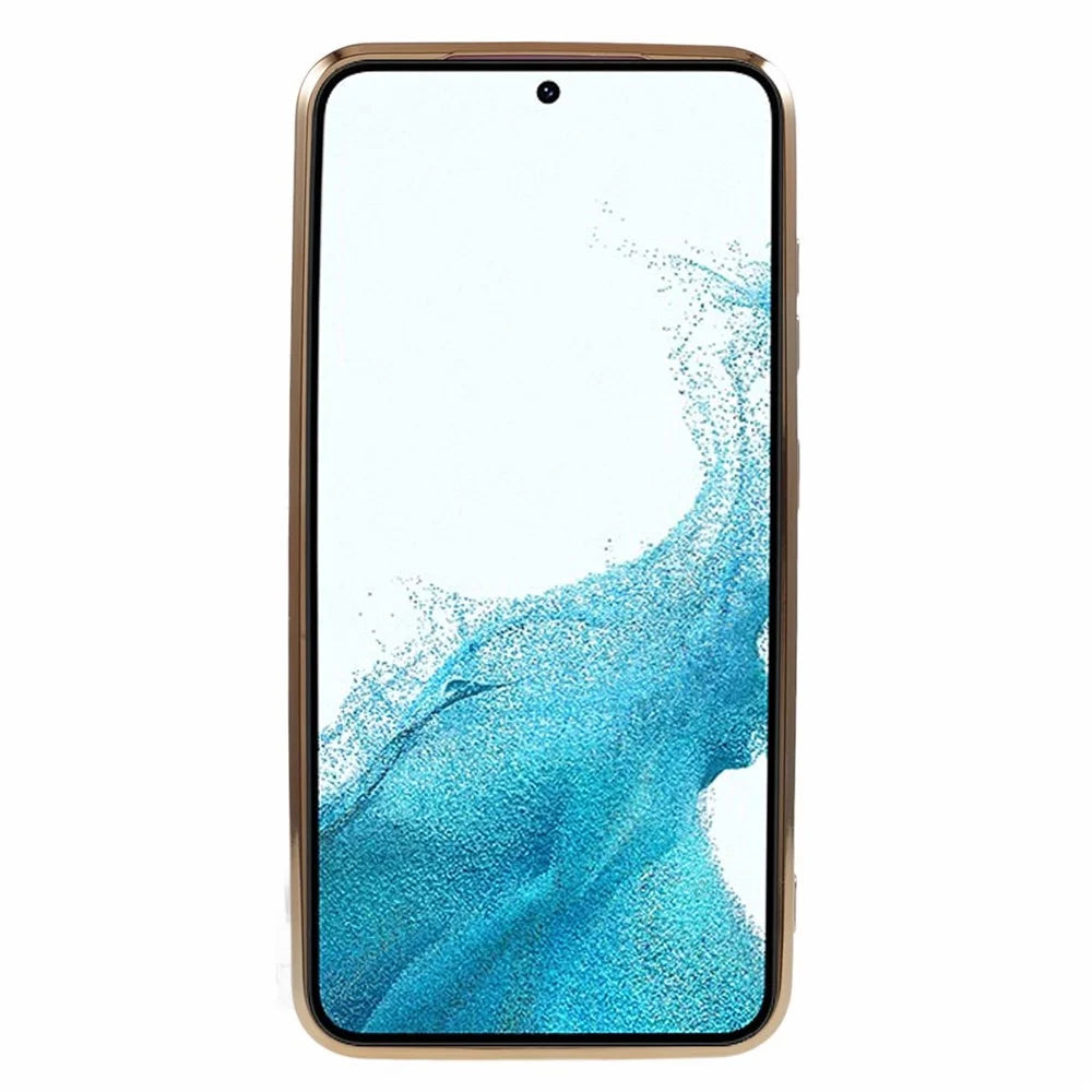 Shockproof TPU Phone Case for Samsung Galaxy S22 5G Electroplating 6D Glossy Phone Cover - Purple - 2