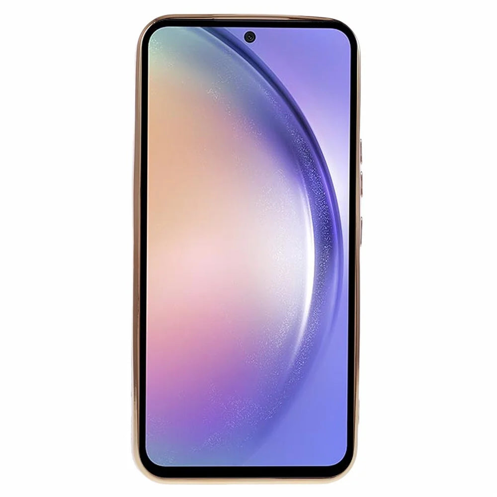 For Samsung Galaxy A25 5G (Global) (161.0 x 76.5 x 8.3mm) Glossy TPU Phone Case 6D Electroplated Shockproof Flexible Cover - Purple - 2