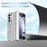 For Samsung Galaxy Z Fold5 5G Hinge Protection Phone Case Electroplating PC Phone Cover with Kickstand - Silver - 5