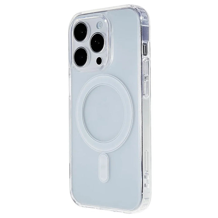 For iPhone 15 Pro Acrylic+TPU Clear Anti-scratch Cover Magnetic Phone Case Compatible with MagSafe - 1
