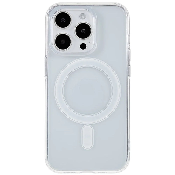 For iPhone 15 Pro Acrylic+TPU Clear Anti-scratch Cover Magnetic Phone Case Compatible with MagSafe - 2