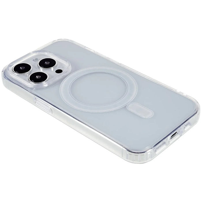 For iPhone 15 Pro Acrylic+TPU Clear Anti-scratch Cover Magnetic Phone Case Compatible with MagSafe - 4