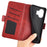 For Nothing Phone (2) Shockproof Calf Texture Phone Stand Case Wallet PU Leather Cell Phone Cover - Red - 4