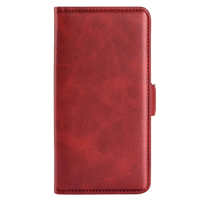 For Nothing Phone (2) Shockproof Calf Texture Phone Stand Case Wallet PU Leather Cell Phone Cover - Red - 6