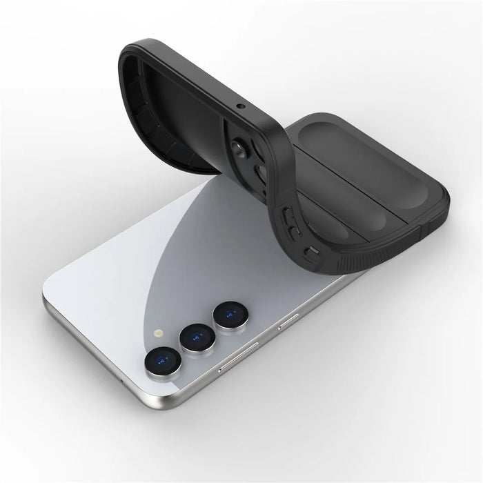 Rugged TPU Shell for Samsung Galaxy S23 FE , Anti-slip Drop Protection Phone Case - Black - 4