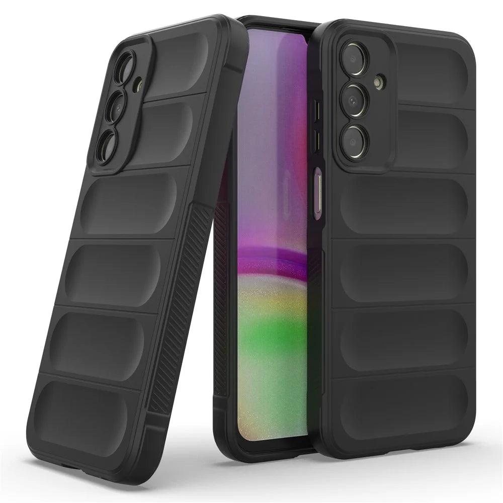TPU Phone Case for Samsung Galaxy A25 5G (Global) (161.0 x 76.5 x 8.3mm) Drop-Proof Protective Rugged Phone Cover - Black - 2