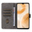 For Ulefone Note 15 Wallet Phone Case Anti-Scratch RFID Blocking Leather Cover with Strap - Black - 2