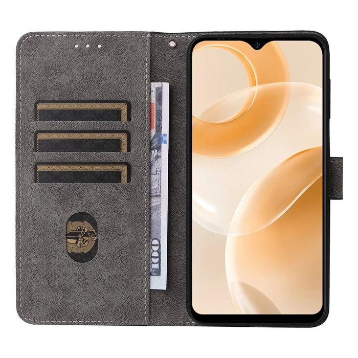 For Ulefone Note 15 Wallet Phone Case Anti-Scratch RFID Blocking Leather Cover with Strap - Black - 2