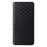 For Ulefone Note 15 Rhombus Imprinted Wallet Phone Case Leather Stand Phone Cover - Black - 5