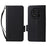 For Ulefone Note 15 Litchi Texture Phone Case PU Leather Wallet Stand Anti-Drop Cover with Strap - Black - 1