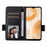 For Ulefone Note 15 Litchi Texture Phone Case PU Leather Wallet Stand Anti-Drop Cover with Strap - Black - 2