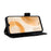 For Ulefone Note 15 Litchi Texture Phone Case PU Leather Wallet Stand Anti-Drop Cover with Strap - Black - 3