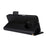 For Ulefone Note 15 Litchi Texture Phone Case PU Leather Wallet Stand Anti-Drop Cover with Strap - Black - 4