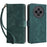 Wallet Phone Case for Wiko Hi Enjoy 60 Pro 5G Anti-Drop RFID Blocking Leather Flip Cover with Strap - Green - 1