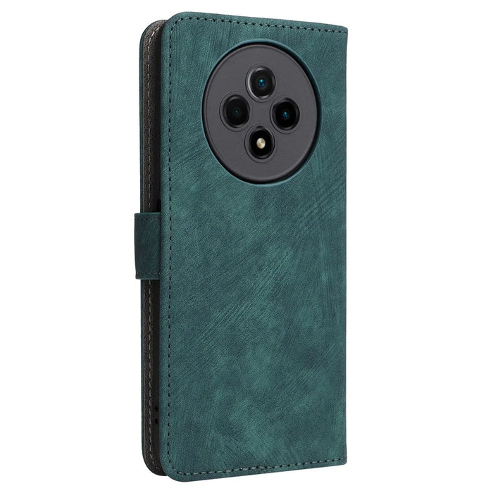 Wallet Phone Case for Wiko Hi Enjoy 60 Pro 5G Anti-Drop RFID Blocking Leather Flip Cover with Strap - Green - 7