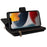 For iPhone 15 Zipper Wallet Case with 15 Card Slots and Strap Leather Phone Cover - Black - 3