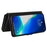 For iPhone 15 Pro Zipper Wallet Case with 15 Card Slots and Strap Leather Phone Cover - Black - 2