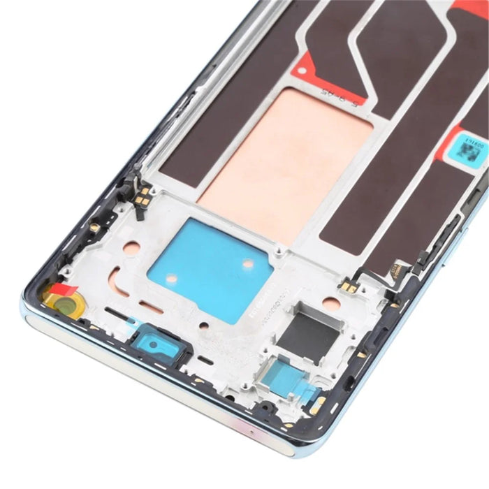For Oppo Reno6 Pro 5G OEM Grade S AMOLED Screen and Digitizer Assembly + Frame Part (without Logo) - Blue - 5