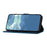 YX0040 For iPhone 15 Pro Max Leather Wallet Case Imprinted Flip Stand Smartphone Cover - Sapphire - 4