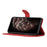 YX0010 Series for iPhone 15 Imprinted Stand Phone Case PU Leather Wallet Protective Cover - Red - 3
